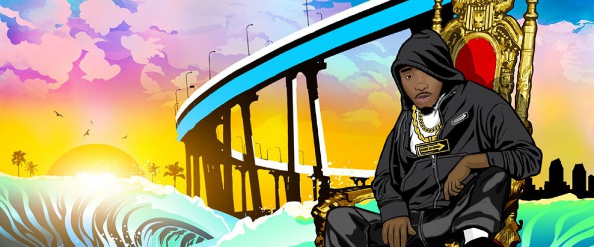 kahraezink_don_elway_waygonomics_cartoon_mixtape_cover_design