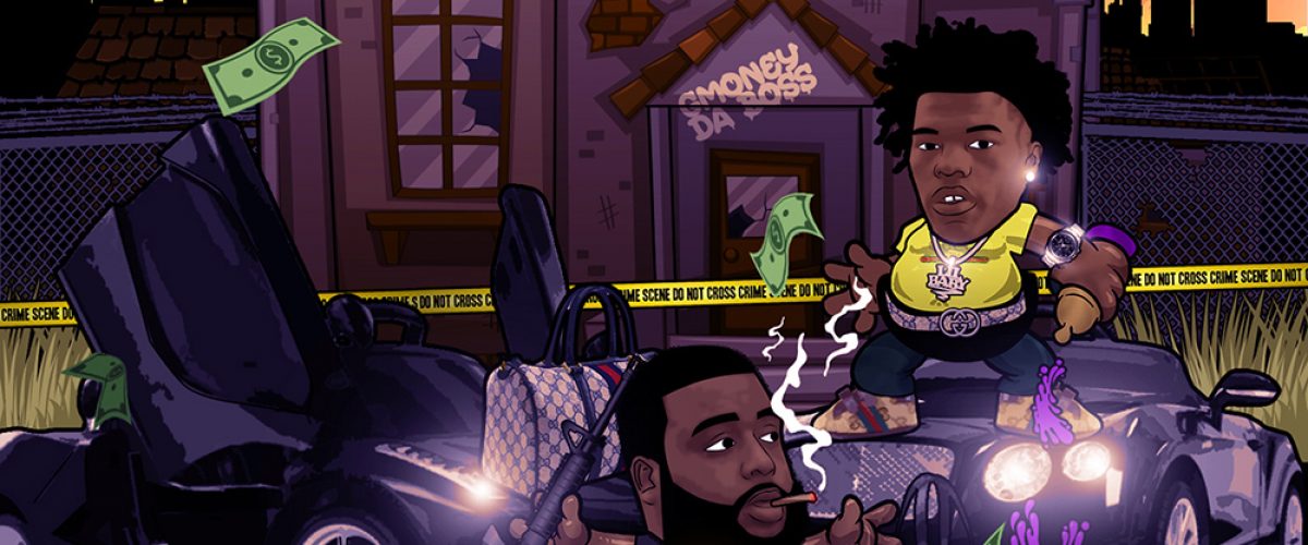 gmoney_da_boss_lil_baby_zip_cartoon_single_cover_designed_by_kahraezink